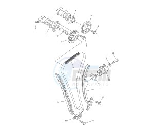 WR X 250 drawing CAMSHAFT AND TIMING CHAIN