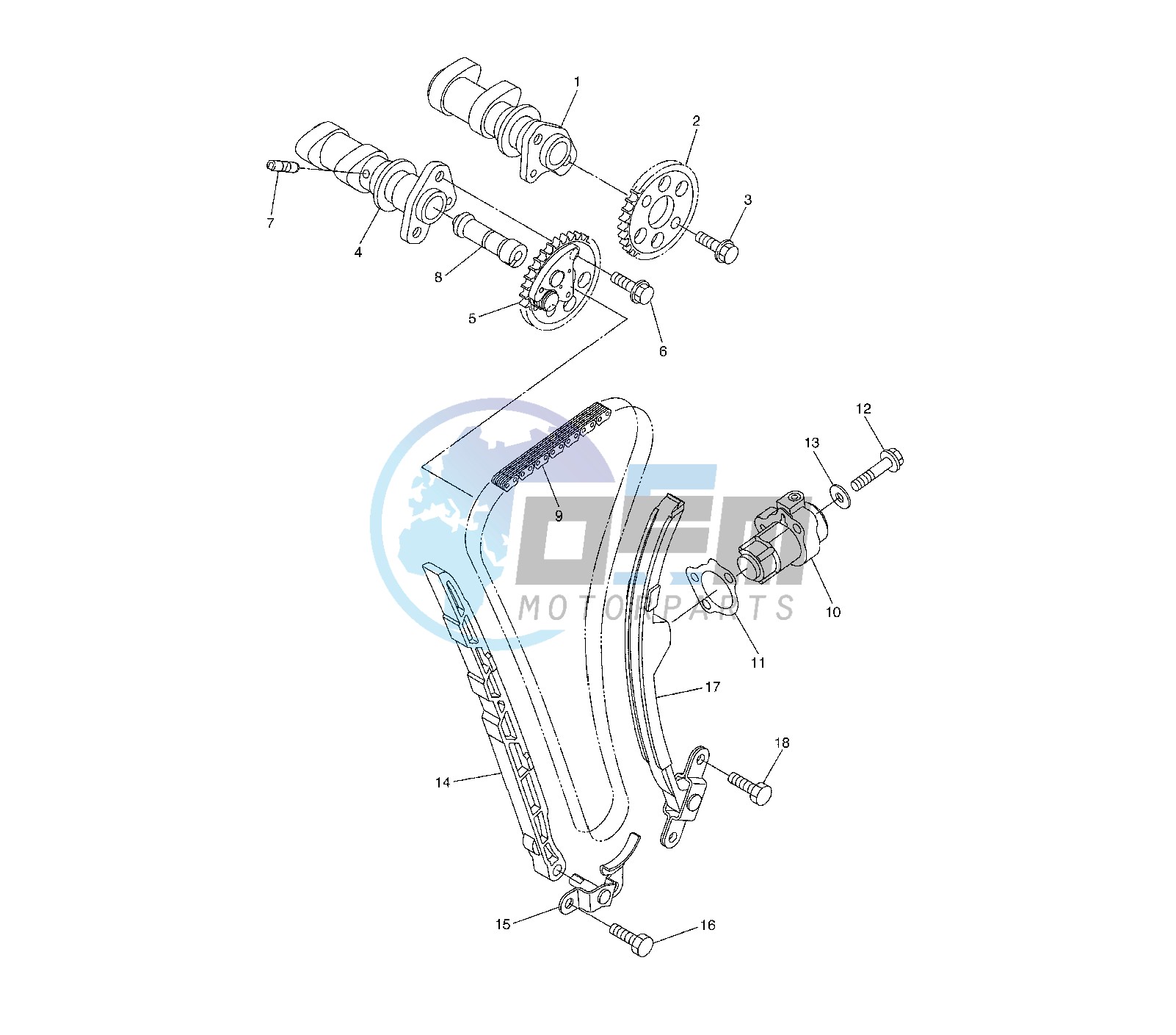 CAMSHAFT AND TIMING CHAIN