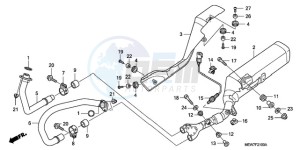 NT700VA Europe Direct - (ED) drawing EXHAUST MUFFLER