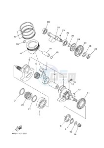 YFM550FWAD YFM5FGPB GRIZZLY 550 EPS (1HS3 1HS4) drawing CRANKSHAFT & PISTON