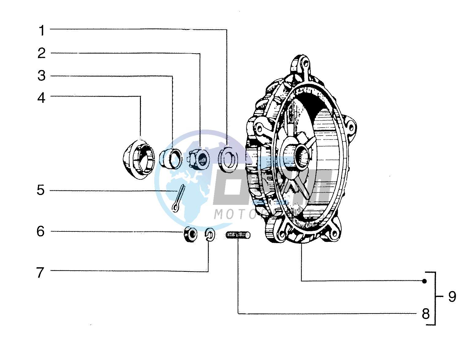 Rear drum cpl.