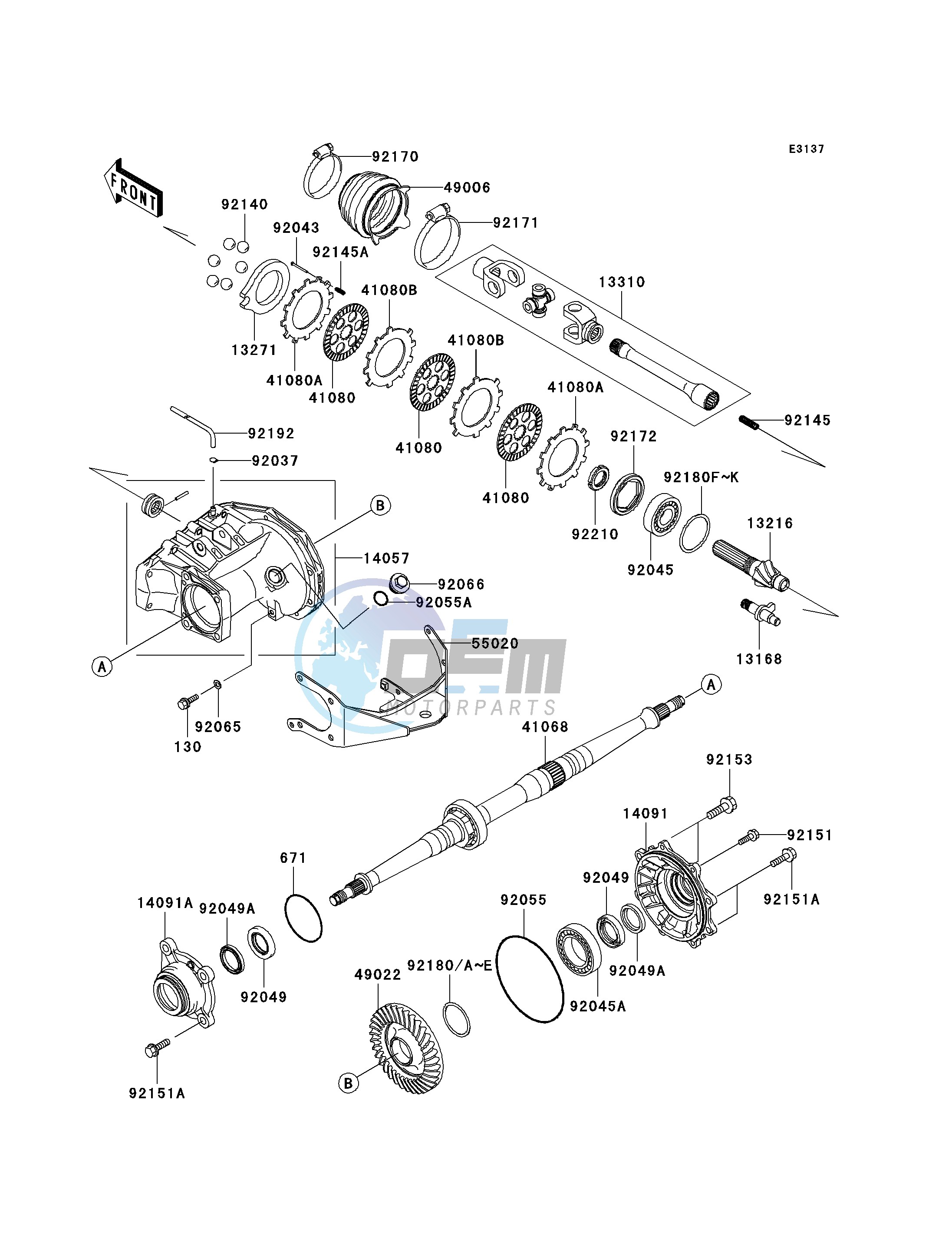 DRIVE SHAFT-REAR