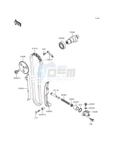 KLF 300 B [BAYOU 300] (B5-B9) [BAYOU 300] drawing CAMSHAFT-- S- -_TENSIONER