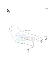 KX 500 E [KX500] (E1-E3) [KX500] drawing SEAT