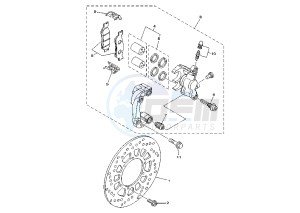 TW 125 drawing FRONT BRAKE CALIPER