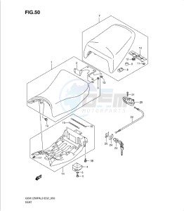 GSX1250 FA drawing SEAT