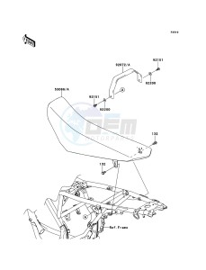 D-TRACKER 125 KLX125DEF XX (EU ME A(FRICA) drawing Seat