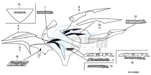 CBR1000RR9 Korea - (KO / MME) drawing STRIPE/MARK (1)