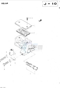 GSX500E (E39) drawing FRONT MASTER CYLINDER