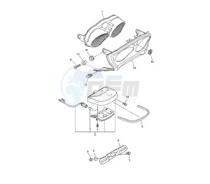 XJR 1300 drawing TAILLIGHT