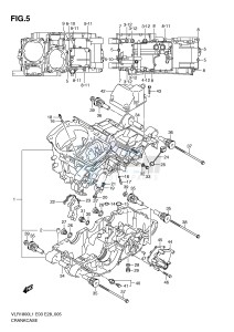 VLR1800 (E3-E28) drawing CRANKCASE