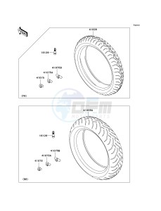 ER 650 A [ER-6N (AUSTRALIAN] (A6F-A8F) A6F drawing TIRES