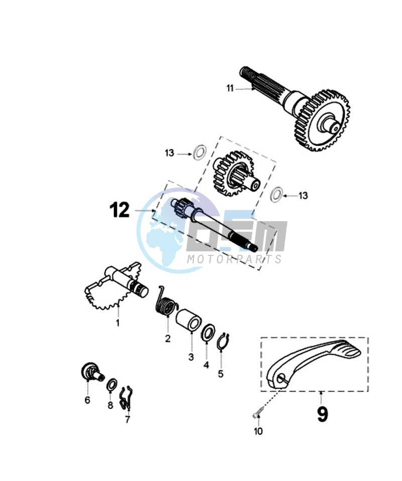 DRIVE SHAFTS / KICKSTARTER