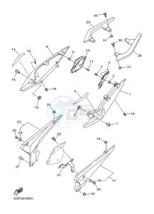 XJ6F 600 DIVERSION F CYPRUS drawing SIDE COVER