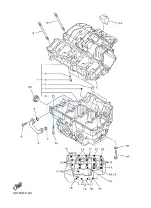 FZ1-S FZ1 FAZER 1000 (2DV6) drawing CRANKCASE