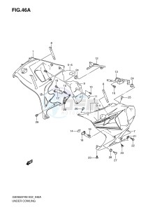 GSX650F (E2) Katana drawing UNDER COWLING (MODEL K9)