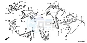 CBR600FAC drawing LOWER COWL