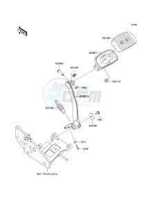 VN 1700 B [VULCAN 1700 VOYAGER ABS] (9FA) B9F drawing BRAKE PEDAL_TORQUE LINK