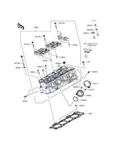 NINJA_ZX-6R_ABS ZX636FDF FR GB XX (EU ME A(FRICA) drawing Cylinder Head