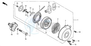 TRX350FM RANCHER 4X4S drawing RECOIL STARTER