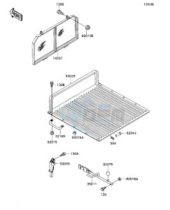 KAF 540 D [MULE 2020] (D1) [MULE 2020] drawing ACCESSORY-- CARRIER_SCREEN- -