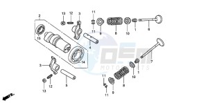 FES150A 125 S-WING drawing CAMSHAFT/VALVE