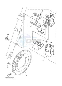 YBR125ESD (3D9B) drawing FRONT BRAKE CALIPER