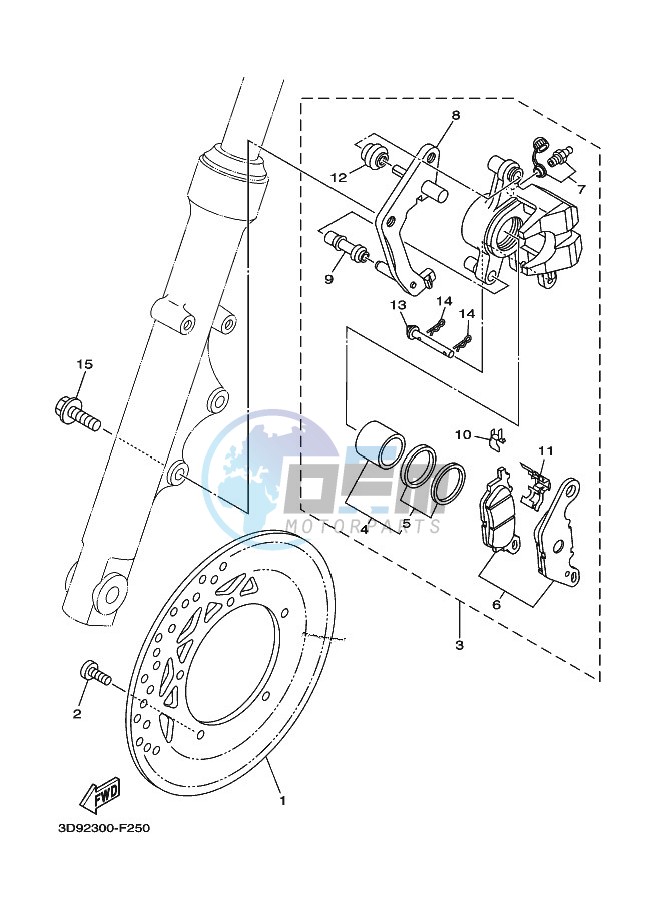 FRONT BRAKE CALIPER