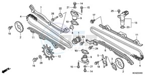 GL18009 Australia - (U / AB NAV) drawing CAM CHAIN/TENSIONER