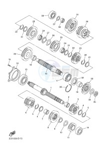 YZF-R6 600 R6 (2CX4 2CX5) drawing TRANSMISSION