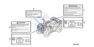 TRX250TMA U drawing CAUTION LABEL