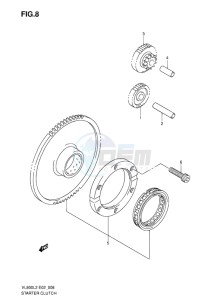 VL800 INTRUDER EU drawing STARTER CLUTCH