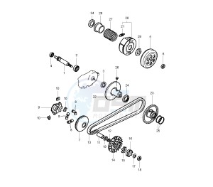 CS JOG R 50 drawing CLUTCH