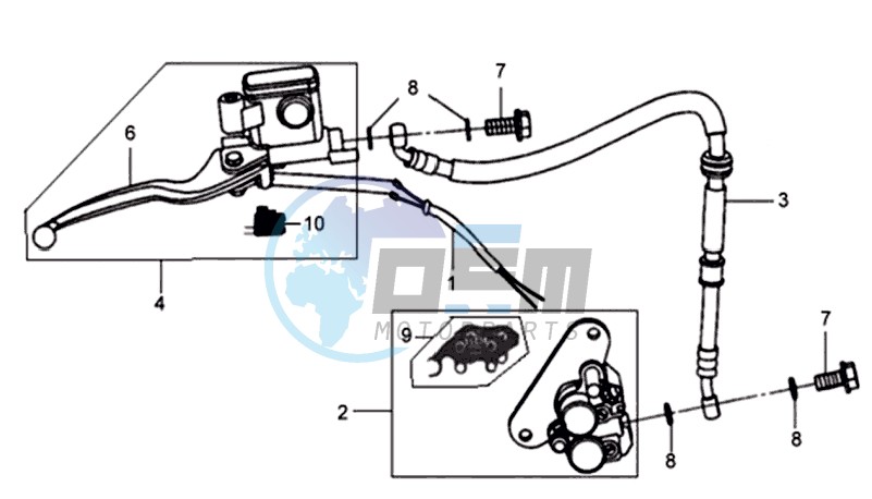 BRAKE CALIPER FOR / BRAKE LEVER / BRAKE LINES