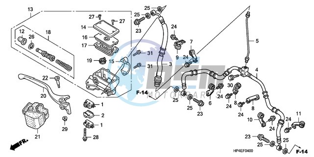 FR. BRAKE MASTER CYLINDER