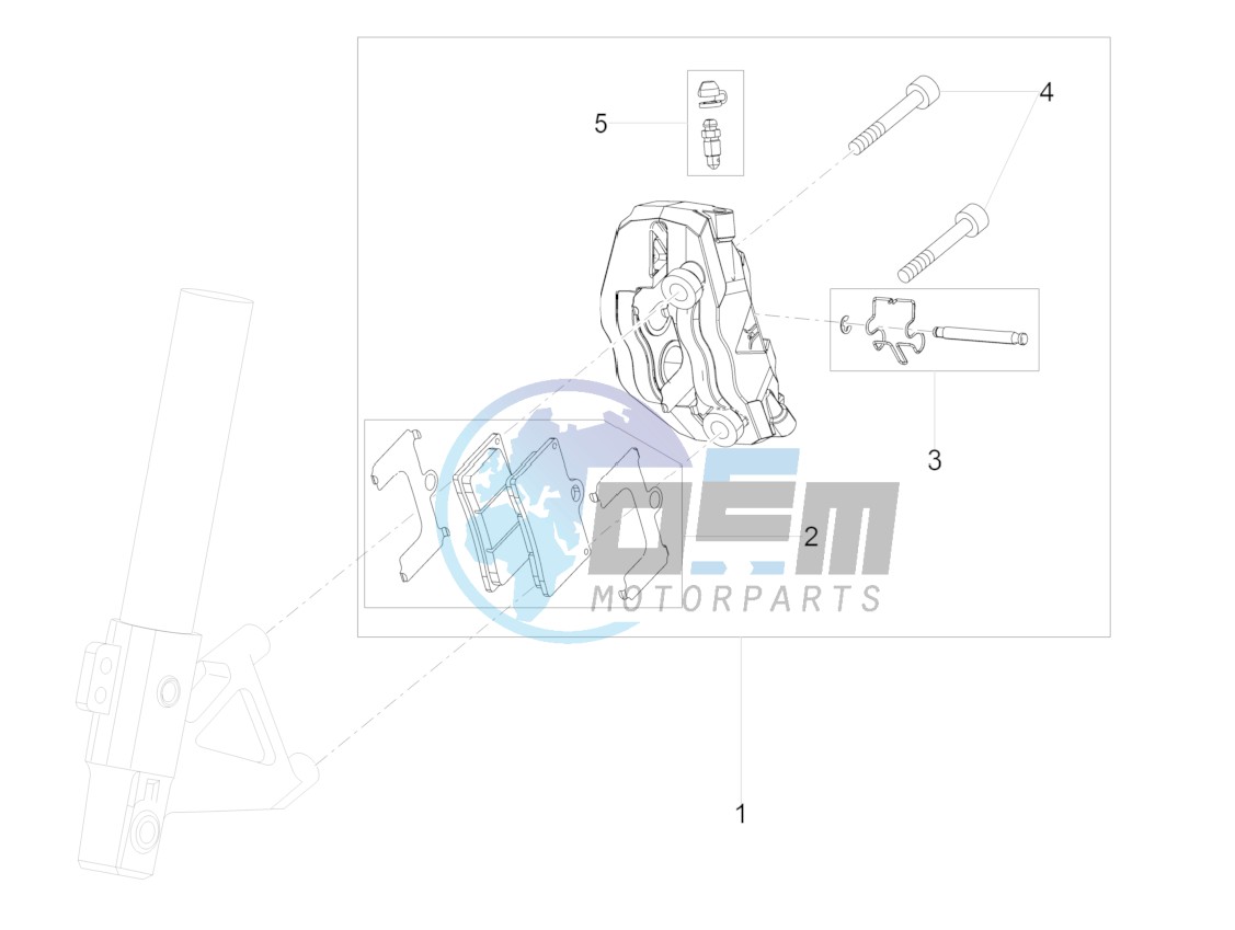 Front brake caliper