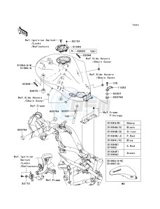 EX 650 A [NINJA 650R] (A6F-A8F) A7F drawing FUEL TANK