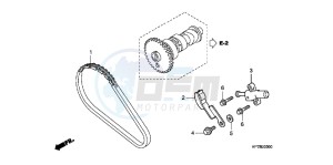 CB650FAG CB650F 6ED drawing CAM CHAIN/TENSIONER