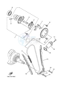 YFM700R (BCX8) drawing CAMSHAFT & CHAIN