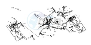 QUAD LANDER 300SL drawing BRAKE CALIPER FOR / BRAKE LEVER / BRAKE LINES