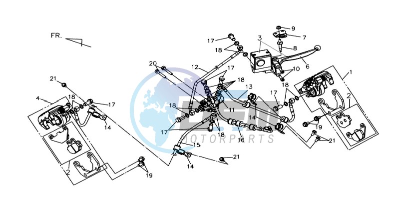 BRAKE CALIPER FOR / BRAKE LEVER / BRAKE LINES