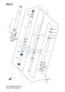 GSX1300BK (E3-E28) drawing FRONT FORK DAMPER