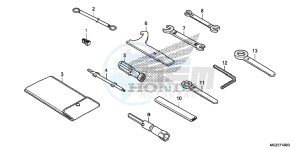 CB500FAF CB500F UK - (E) drawing TOOLS