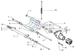 Runner 200 VXR 4t drawing Swinging arm