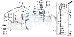 CB1000RAF CB1000R 2ED - (2ED) drawing REAR BRAKE MASTER CYLINDER