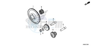 TRX250TMH Europe Direct - (ED) drawing STARTING GEAR