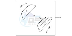 CBF600N drawing COLOUR PANEL SET - EXCALIBUR GRAY MET