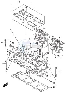 GSX-R1000 ARZ drawing CYLINDER HEAD