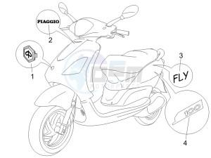 Zip & Zip 50 Fly 100 drawing Plates - Emblems