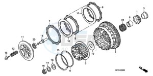 CB600FA Australia - (U) drawing CLUTCH